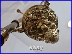 Lustre en bronze doré veilleuse XIX ème siècle Napoléon III chimère