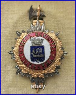 MA Médaille / Badge conseil municipal de Libourne