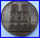 MEDAILLE-FRANCAISE-1840-BRONZE-NOTRE-DAME-DE-PARIS-HYACINTHE-DE-QUELEN-56-mm-89g-01-tb
