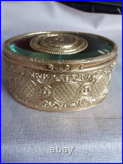 Magnifique boîte à bijoux ancienne de style Néo-classique. France XIXe Siècle