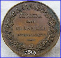 Med7922 Medaille De Reconnaissance Pour L'epidemie De Cholera Marseille 1835
