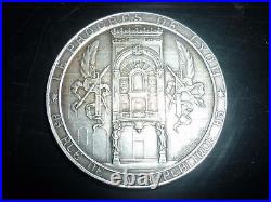 Medaille 1896 Le Progrès de Lyon Course Vélocipédique Albert Erdmann Genève 50mm