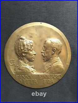 Médaille Alexandre Charpentier bronze grand module 29 cm 1,8 kg
