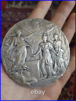 Médaille Ancienne Bronze Pont Alexandre III Graveur Dupuis
