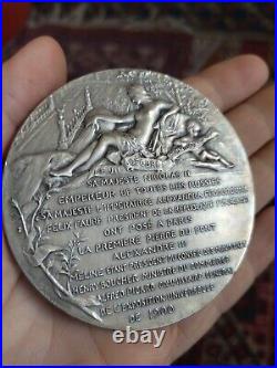 Médaille Ancienne Bronze Pont Alexandre III Graveur Dupuis