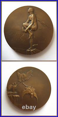 Médaille Art Déco Aviation Bronze 1920 par M. DAMMANN