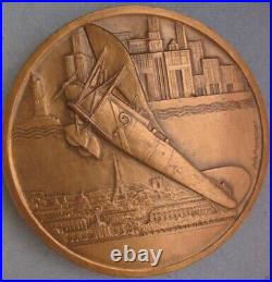 Médaille BREGUET 19 Point d'interrogation Costes & Bellonte 1930 par Mouroux