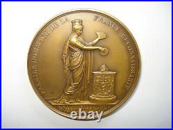 Médaille BRONZE Napoléon Empereur Roi Strasbourg paix de Schonbrunn 1809 DROZ