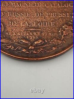 Medaille Bronze Du Sudanais Marechal Je Ja Macdonald Signe Dieudonne 1825 F878