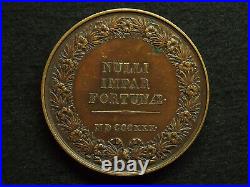 Medaille Bronze Galle. F 1830 Emmanuel De Pastoret 1755 1840 Nulli Impar Fortunae