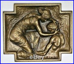 Médaille Bronze LALIQUE. Association des dames de France. Plaquette
