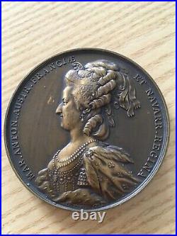 Médaille Bronze Louis XVI Roi / Marie Antoinette Reine