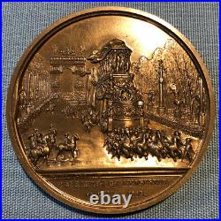 Médaille Bronze Napoléon Empereur Funérailles De Lempereur 1840 Par Montagny