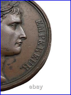 Médaille Bronze Napoléon I Couronnement Milan 1805 Couronne de Fer Rois Lombards