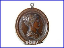 Medaille Bronze Profil Josephine Imp. Et Reine Premier Empire 1804 Andrieu Tbe