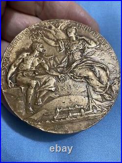 Medaille Bronze Rf Exposition Universelle 1889 Louis Bottee Tour Eiffel Huyard