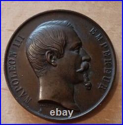 Medaille Cuivre? Napoleon III Empereur Cherbourg 8 Aout 1858