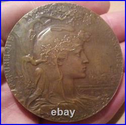 Médaille EXPOSITION UNIVERSELLE 1900 PARIS signée CHAPLAIN French Bronze Medal