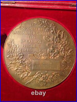Medaille Election Carnot President De La Republique 1887 Assemblee Nationale