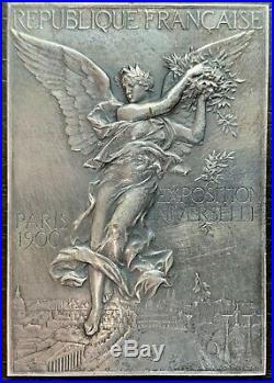 Médaille En Bronze Argenté Exposition Universelle Paris 1900 Sport Vernon