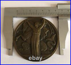 Médaille En Bronze Jean Vernon Medal Normandie New York