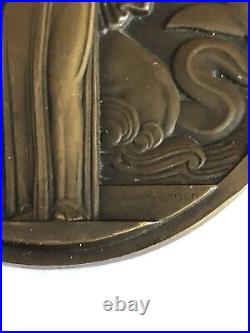 Médaille En Bronze Jean Vernon Medal Normandie New York