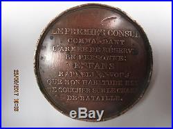 Medaille En Bronze Napoleon Bonaparte 1er Consul / Bataille De Marengo