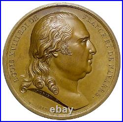 Médaille Entrée du roi Louis XVIII à Paris 3 mai 1814 par Puymaurin