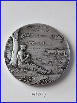 Médaille Exposition nationale et coloniale de Rouen 1896 Oscar Roty, Bronze