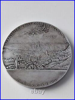 Médaille Exposition nationale et coloniale de Rouen 1896 Oscar Roty, Bronze