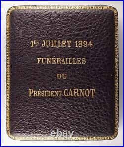 Médaille Funérailles de Sadi Carnot Président de la République par O. Roty