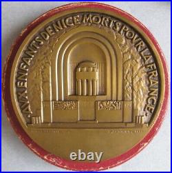 Médaille Inauguration du Monument aux Morts de Nice, 1928 par André Lavrillier