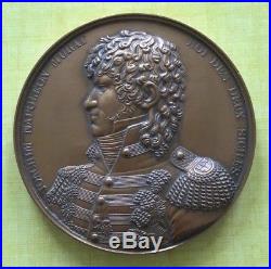 Médaille Joachim Napoléon Murat Roi des deux Siciles Italie Italy signé Jaley