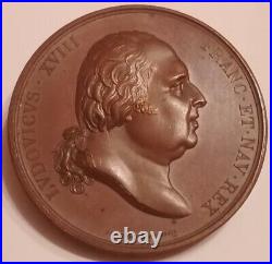Médaille Louis XVIII GALLIA AMERICA FOEDERATA 1822 top quality Xtra RARE