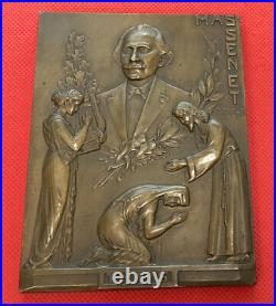 Médaille Massenet Thais Werther Manon Signé F. Focht En Bronze