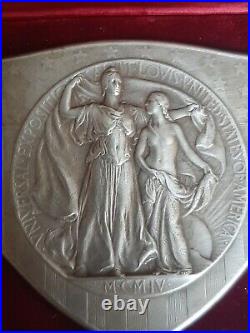 Medaille Medal Exposition Saint Louis 1904 Coffret Bronze Louisiane Etats Unis