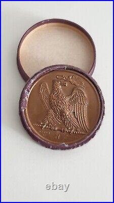 Médaille Napoléon Emp et Roi par Andrieu l'aigle couronné par Denon Jaley Bronze