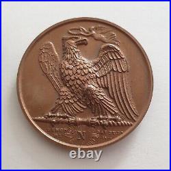 Médaille Napoléon Emp et Roi par Andrieu l'aigle couronné par Denon Jaley Bronze