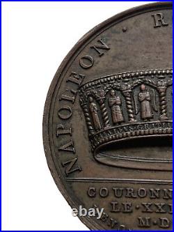 Médaille Napoléon I Couronnement à Milan en 1805 Couronne de Fer Rois Lombards