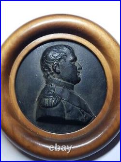 Médaille Profil Empereur Napoleon 1er Empire Medaillon Bas Relief Bronze Medal