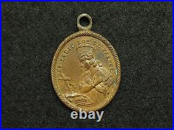 Medaille Religieuse Bronze Sainte Geneviève Saint Louis Roi De France