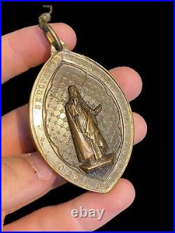 Médaille Religieuse En Bronze & Ogivale & St Thérèse & XIX Eme Siècle