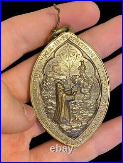 Médaille Religieuse En Bronze & Ogivale & St Thérèse & XIX Eme Siècle