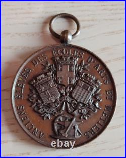 Médaille Souvenir Centenaire Fondation des Écoles 1780 1880 Arts et Metiers Rare