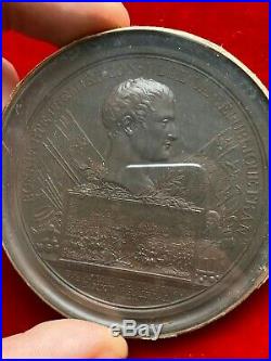 Médaille Uniface Consulat Bataille De Marengo Napoléon Ier 1802 Étain Bronzé