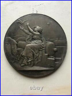 Medaille argent SIEGE DE PARIS 1871 MINISTERE GUERRE COMMUNICATION AERIENNE