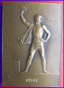 Médaille + boite Exposition Paris 1900 Olympique, Education Physique, par Vernon