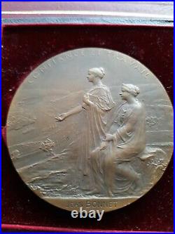 Médaille bronze O. Roty CENTENAIRE DE LA BANQUE DE FRANCE 1900 / 139Gr
