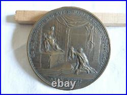 Médaille bronze t bernard ludovicus XIII, 68mm