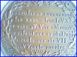 Médaille couronnement de Napoléon, effroi de l'hydre britannique 1804 par Merlen